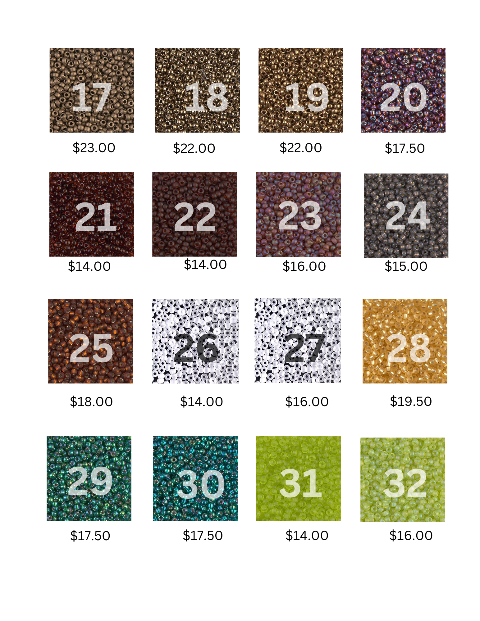BULK MIYUKI SEED BEADS
