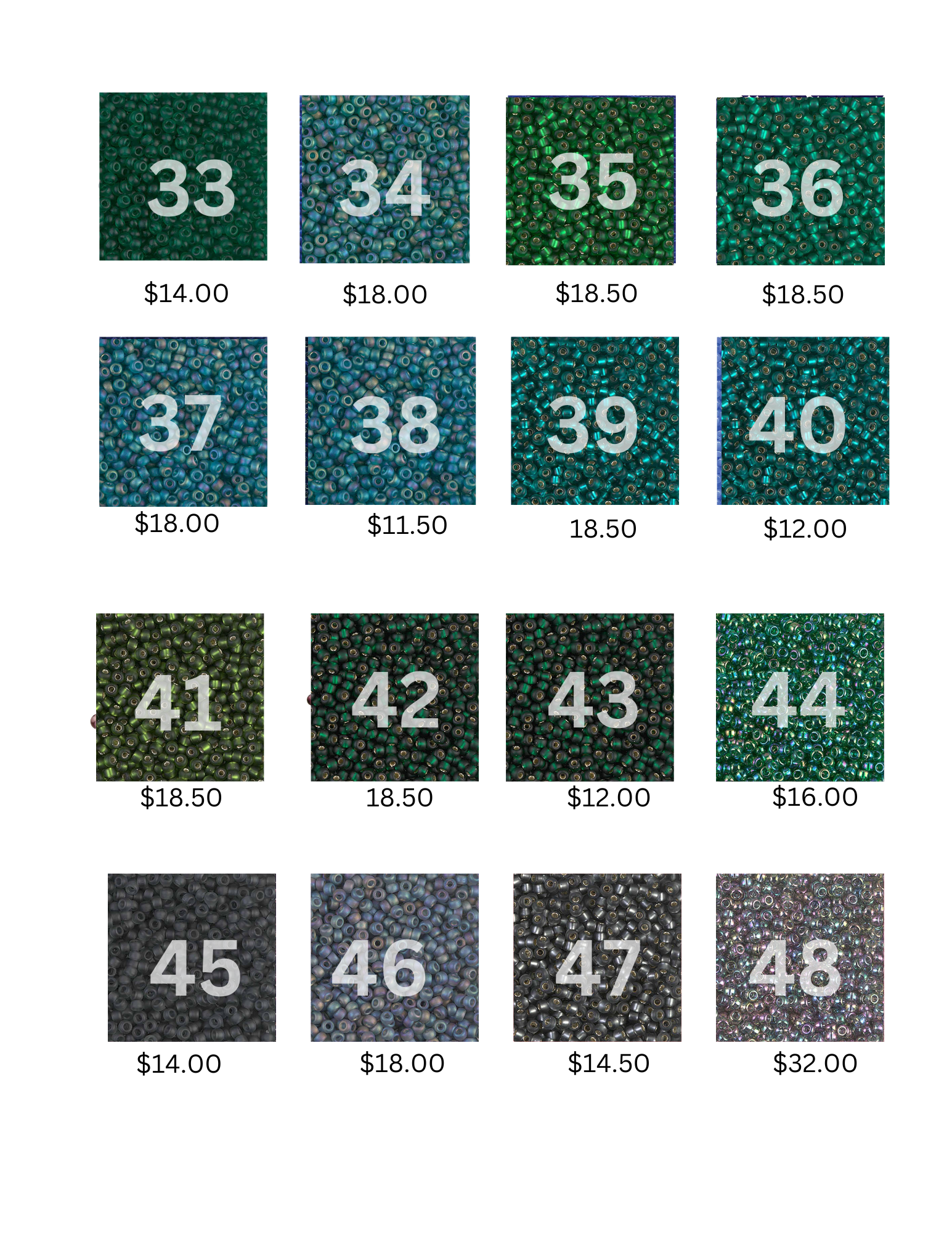 BULK MIYUKI SEED BEADS
