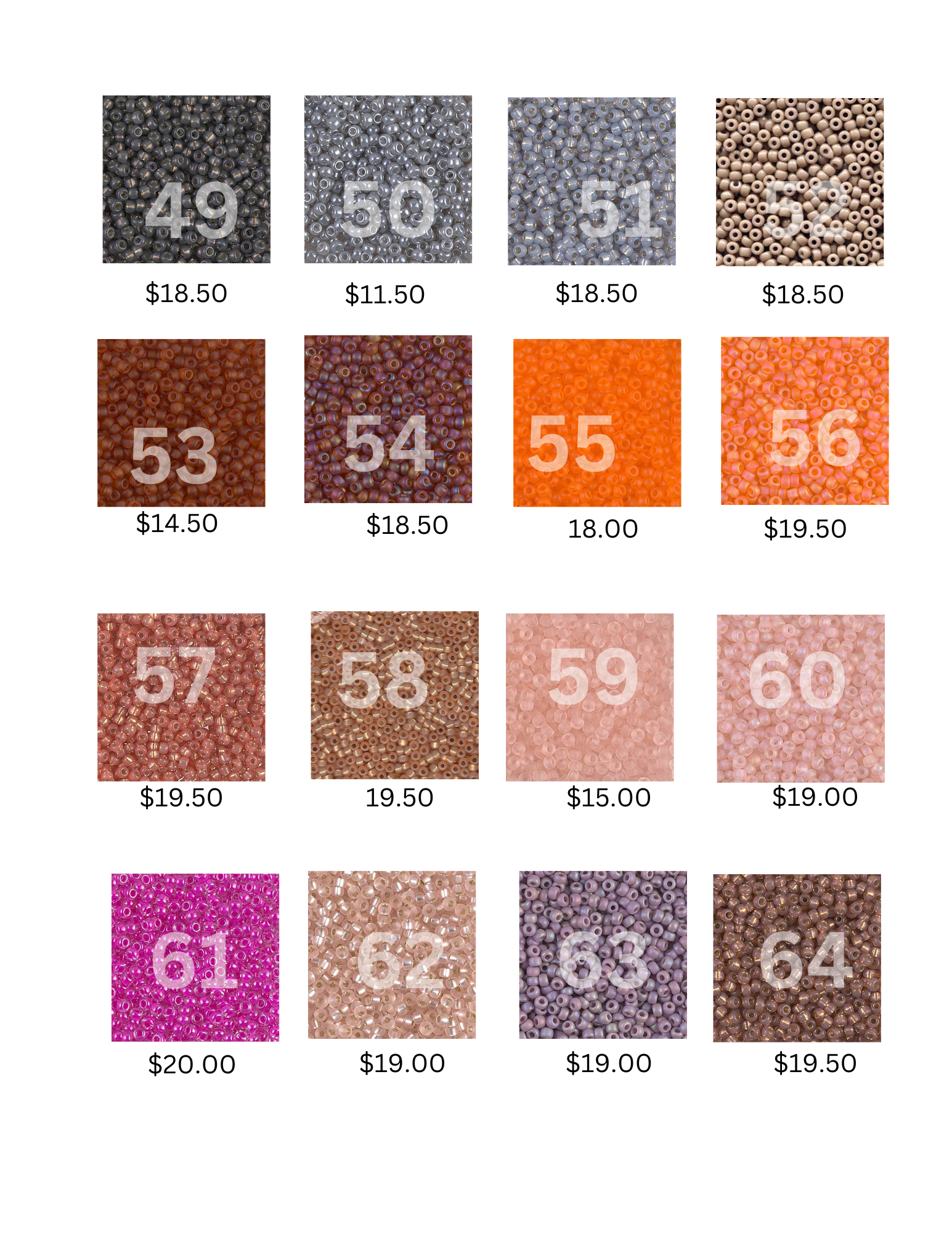 BULK MIYUKI SEED BEADS