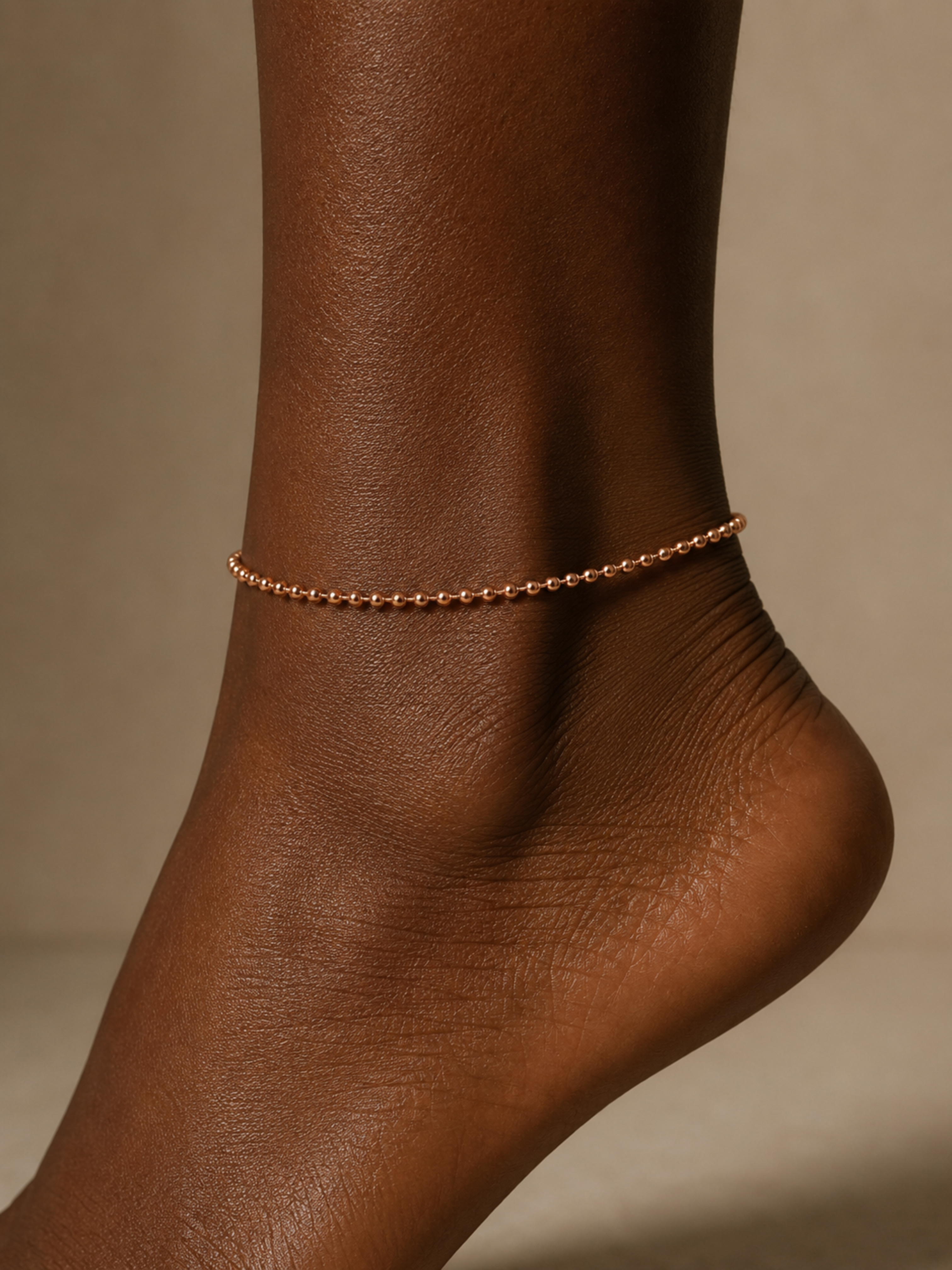 Faceted Anklet Chain